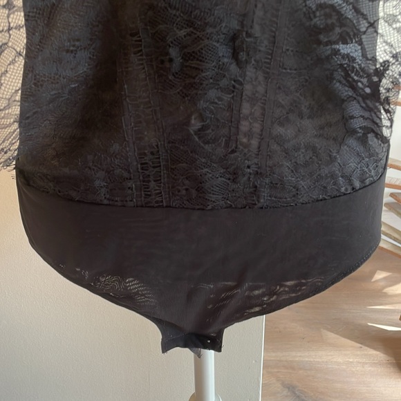 Black Mesh Lace Bodysuit -Zara - Picture 4 of 7
